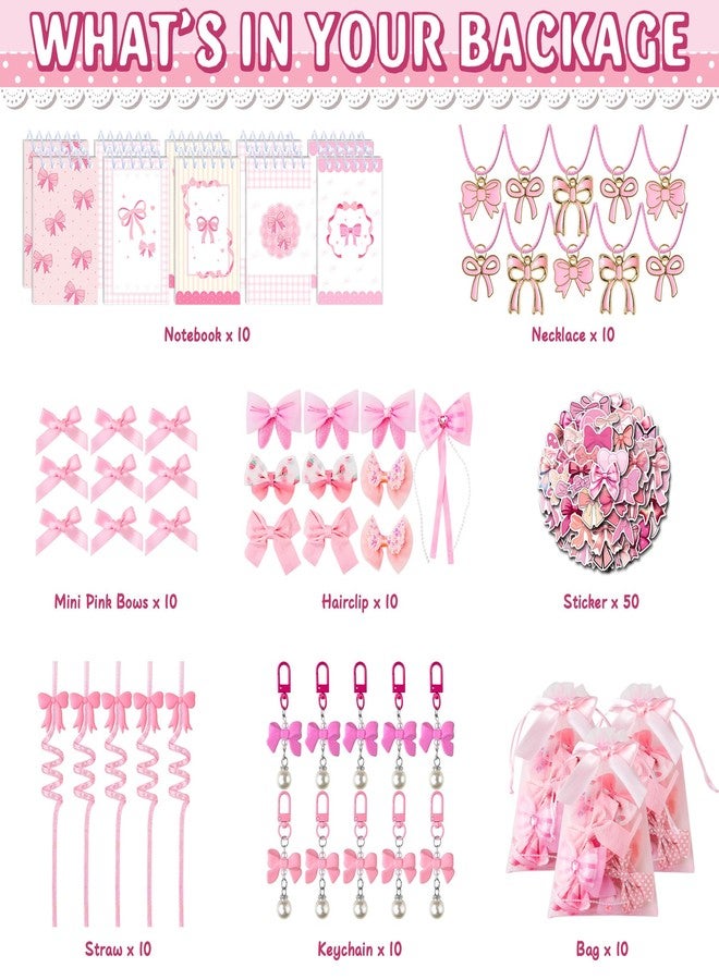 DMIGHT Pink Bow Party Favors, Pink Coquette Bow Gift Bags for Bow Coquette Party Decorations Supplies - Image 2
